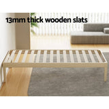 Darrahopens Furniture > Bedroom Artiss Bed Frame Single Size Wooden Base Mattress Platform Timber Pine BRUNO