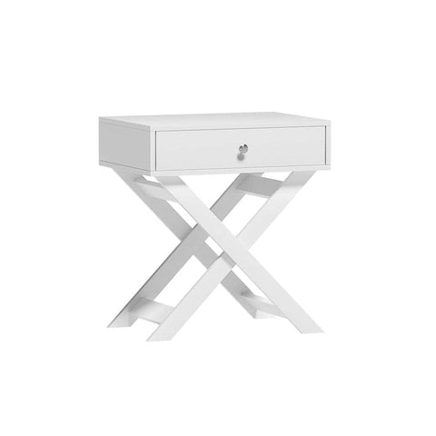 Darrahopens Furniture > Bedroom Artiss Bedside Table Side End Table Drawers Nightstand Bedroom Storage White