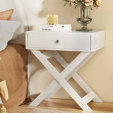 Darrahopens Furniture > Bedroom Artiss Bedside Table Side End Table Drawers Nightstand Bedroom Storage White