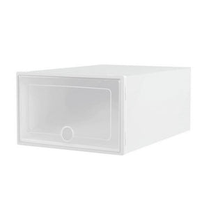 Darrahopens Furniture > Bedroom Artiss Shoe Box Set of 12 Storage Case Stackable Plastic Shoe Cabinet Cube White