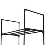 Darrahopens Furniture > Bedroom Artiss Shoe Rack Shoe Storage Shelf 10-tier 20 Pairs DIY Stackable Black Metal