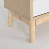 Darrahopens Furniture > Bedroom Bedside Table Side Storage Cabinet Nightstand Bedroom 2 Drawer ANYA OAK