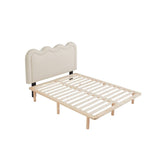 Darrahopens Furniture > Bedroom Demi White Boucle Fabric Bed Head - Double