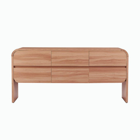 Darrahopens Furniture > Bedroom Olga Natural 6 Chest of Drawers