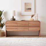 Darrahopens Furniture > Bedroom Olga Natural 6 Chest of Drawers