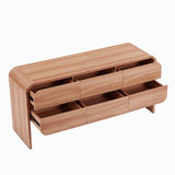 Darrahopens Furniture > Bedroom Olga Natural 6 Chest of Drawers