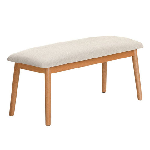 Darrahopens Furniture > Dining Artiss Dining Bench Upholstery Seat Stool Chair Cushion Furniture Oak 106cm