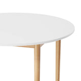 Darrahopens Furniture > Dining Artiss Dining Table Round White 108CM Diameter Demi