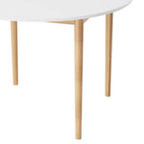 Darrahopens Furniture > Dining Artiss Dining Table Round White 108CM Diameter Demi