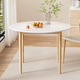 Darrahopens Furniture > Dining Artiss Dining Table Round White 108CM Diameter Demi