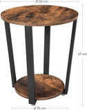 Darrahopens Furniture > Dining Industrial Iron Frame Round Coffee Table