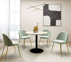 darrahopens Furniture > Dining Mint Audrey Taylor Black 5 Piece Dining Set