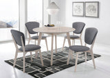 darrahopens Furniture > Dining Round Dining Table Solid hardwood White Wash