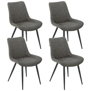 Darrahopens Furniture > Dining Tyler Fabric Chair (Set of 4) - Grey
