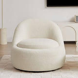 Darrahopens Furniture > Living Room Anda Modern Boucle Fabric Swivel Chair