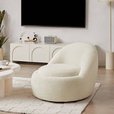 Darrahopens Furniture > Living Room Anda Modern Boucle Fabric Swivel Chair