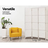 darrahopens Furniture > Living Room Artiss 4 Panel Room Divider Screen Privacy Timber Foldable Dividers Stand White