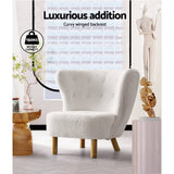 Darrahopens Furniture > Living Room Artiss Armchair Lounge Accent Chair Armchairs Couch Chairs Sofa Bedroom White