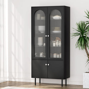 Darrahopens Furniture > Living Room Artiss Buffet Sideboard Cupboard Cabinet Black