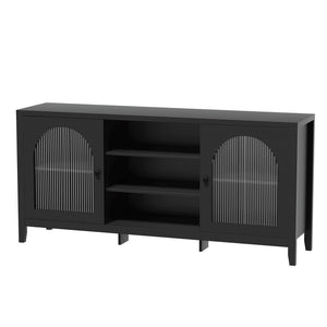 Darrahopens Furniture > Living Room Artiss Buffet Sideboard Shelves Double Doors - Black