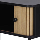 Darrahopens Furniture > Living Room Artiss Coffee Table Sliding Drawer Door Black Boris