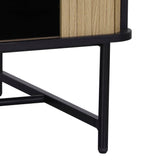 Darrahopens Furniture > Living Room Artiss Coffee Table Sliding Drawer Door Black Boris