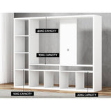 Darrahopens Furniture > Living Room Artiss Entertainment Center Unit TV Stand TV Cabinet Open Shelves 183CM White