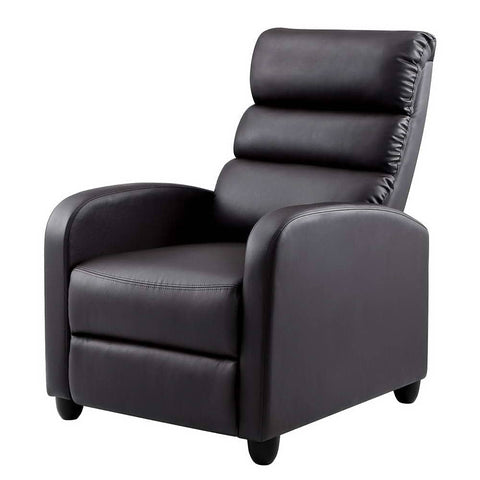 darrahopens Furniture > Living Room Artiss Luxury Recliner Chair Chairs Lounge Armchair Sofa Leather Cover Brown