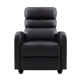 darrahopens Furniture > Living Room Artiss Luxury Recliner Chair Chairs Lounge Armchair Sofa Leather Cover Brown