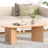 Darrahopens Furniture > Living Room Artiss Oval Coffee Table Particle Board Wooden Living Room Table 110CM