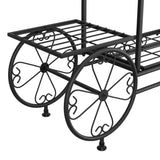 Darrahopens Furniture > Living Room Artiss Plant Stand 6 Tier Iron 4 Wheeler