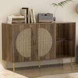 Darrahopens Furniture > Living Room Artiss Rattan Buffet Sideboard Storage Display Shelves Cupboard Cabinet Kitchen