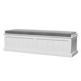 Darrahopens Furniture > Living Room Artiss Storage Ottoman Blanket Box 140cm Fluted Grey