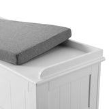 Darrahopens Furniture > Living Room Artiss Storage Ottoman Blanket Box 140cm Fluted Grey