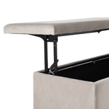 Darrahopens Furniture > Living Room Artiss Storage Ottoman Blanket Box Table 97cm Velvet Taupe