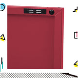 Darrahopens Furniture > Living Room ArtissIn Buffet Sideboard Locker Metal Storage Cabinet - BASE Pink