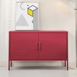 Darrahopens Furniture > Living Room ArtissIn Buffet Sideboard Locker Metal Storage Cabinet - BASE Pink