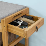 Darrahopens Furniture > Living Room Bamboo Shoe Bench Drawers Lift Top