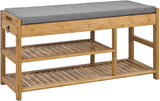 Darrahopens Furniture > Living Room Bamboo Shoe Bench Drawers Lift Top