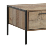 darrahopens Furniture > Living Room Coffee Table 2 Drawers Particle Board Storage in Oak Colour