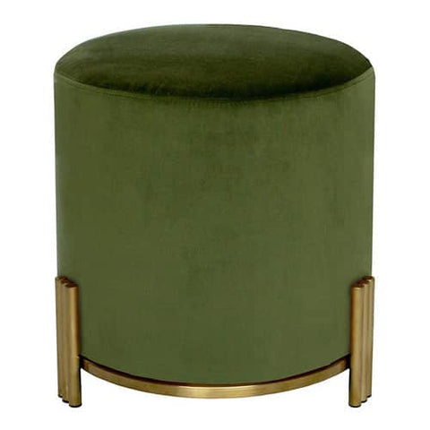 Darrahopens Furniture > Living Room Interior Ave - Apollo Velvet Ottoman - Green