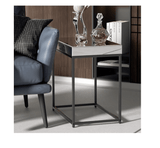 Darrahopens Furniture > Living Room Interior Ave - Monroe Mirrored Bedside / Side Table