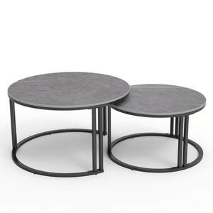 Darrahopens Furniture > Living Room Interior Ave - Premier Nested Coffee Table Set - Grey Stone