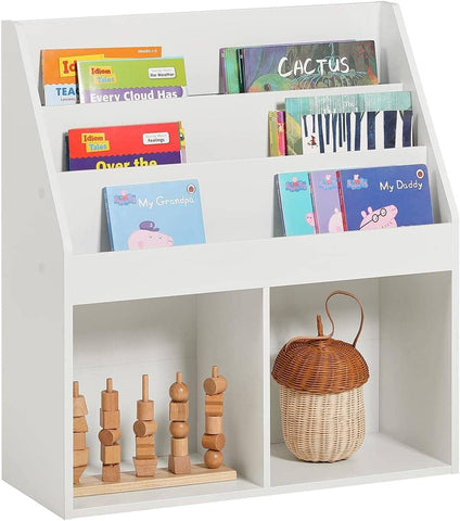 Darrahopens Furniture > Living Room Kids Shelving Unit 3 Shelves 2 Compartments