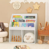 Darrahopens Furniture > Living Room Kids Shelving Unit 3 Shelves 2 Compartments