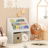 Darrahopens Furniture > Living Room Kids Shelving Unit 3 Shelves 2 Compartments