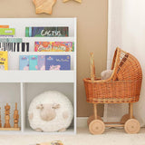 Darrahopens Furniture > Living Room Kids Shelving Unit 3 Shelves 2 Compartments