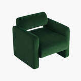 Darrahopens Furniture > Living Room Lilah Modern Boucle Fabric Armchair - Basil Green