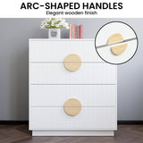 Darrahopens Furniture > Living Room Sarantino Gail Chest Of Drawers Tallboy Dresser In White