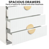 Darrahopens Furniture > Living Room Sarantino Gail Chest Of Drawers Tallboy Dresser In White